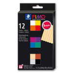 Pâte à modeler polymère FIMO Pro Set couleurs basiques 12 x 25 g