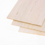 Planche de balsa 10 cm x 1 m x 1 mm - 1 pcs