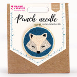 Punch needle Kit Renard Ø 20 cm