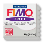 Pâte polymère Fimo Soft 57 g - 80 - Gris