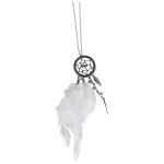 Pendentif attrape-rêves en kit Luna n°2 - chaîne argent