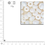 Perles de rocaille 2,6 mm opaques - Blanc