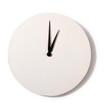 Horloge ronde en bois - 30 cm - Blanc