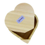 Boite cur en bois - 15 x 14 cm