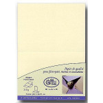Vergé de France - 25 cartes doubles 14,8 x 21 cm - ivoire