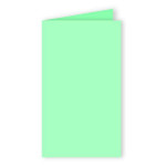 Pollen - 25 cartes doubles rectangulaires 10.6 x 21.3 cm - Vert jade