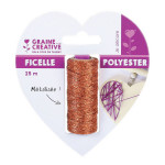 Bobine de fil métallique String art Cuivre x 25 m
