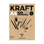 Papier kraft en bloc 90 g/m² 100 feuilles - 21 x 29,7 cm (A4)