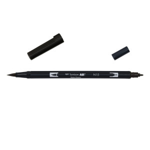 Feutre double pointe ABT Dual Brush Pen - 158 - Olive noire