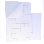 Carton mousse blanc 10 mm avec 1 face adhésive - 70 x 100 cm