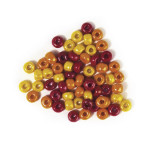Perles en verre opaque 6 mm x 55 g - Rouge