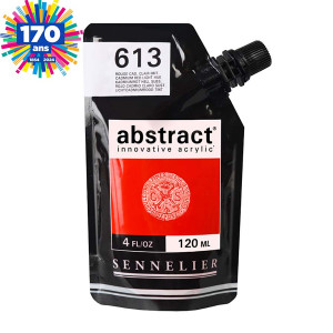 Peinture acrylique fine Abstract 120 ml - 635 Rouge carmin *** T