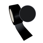 Ruban adhésif décoratif Queen Tape 48 mm x 8 m Noir uni