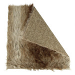 Coupon de fausse Fourrure 29 x 29 cm Grise