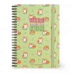 Carnet de notes à spirales Ligné 15 x 21 cm Corgi - Legami