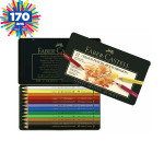 Boîte en métal de 12 crayons de couleur Polychromos